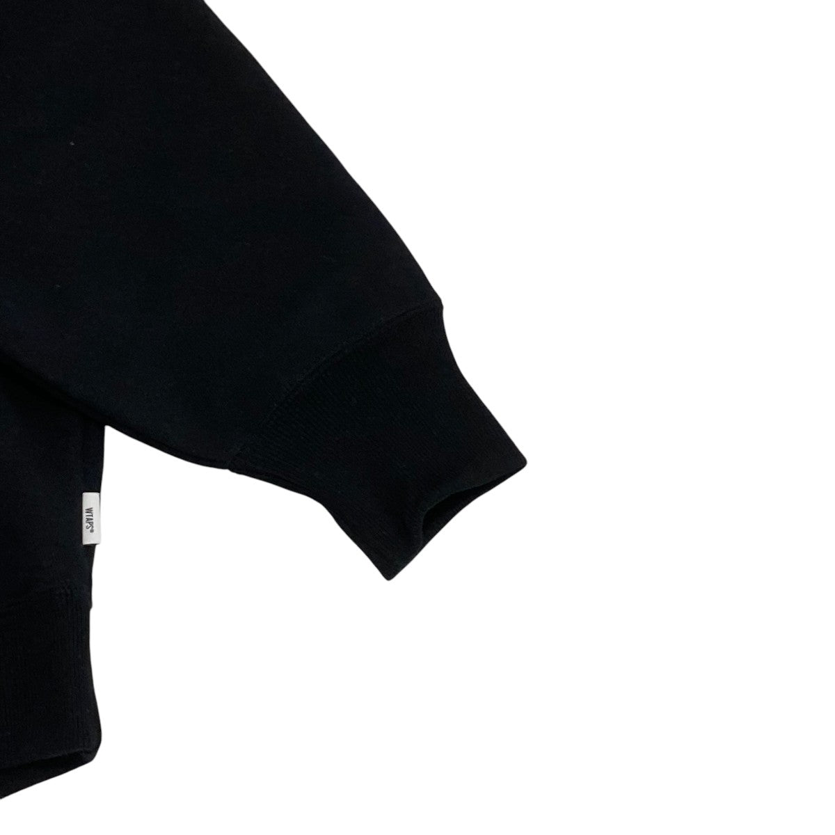 WTAPS ビッグロゴ刺繍 フリース プルオーバー パーカー 02 黒 WTAPS(ダブルタップス) プルオーバーパーカー241atdt-csm04
