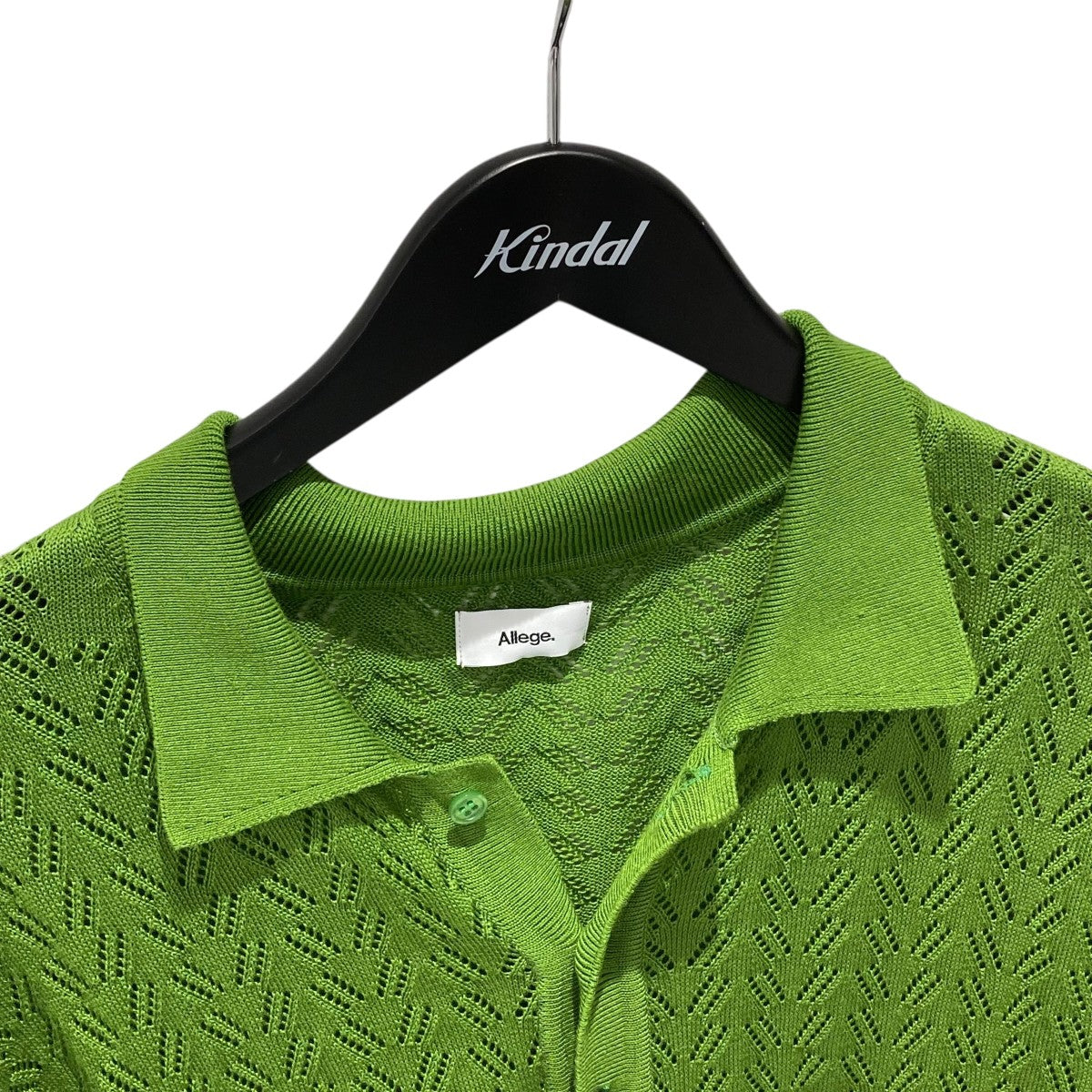 ALLEGE Open Work Cardigan アレッジ　カーディガン　ポロ ALLEGE Open Work Cardigan アレッジ カーディガン ポロ ALLEGE