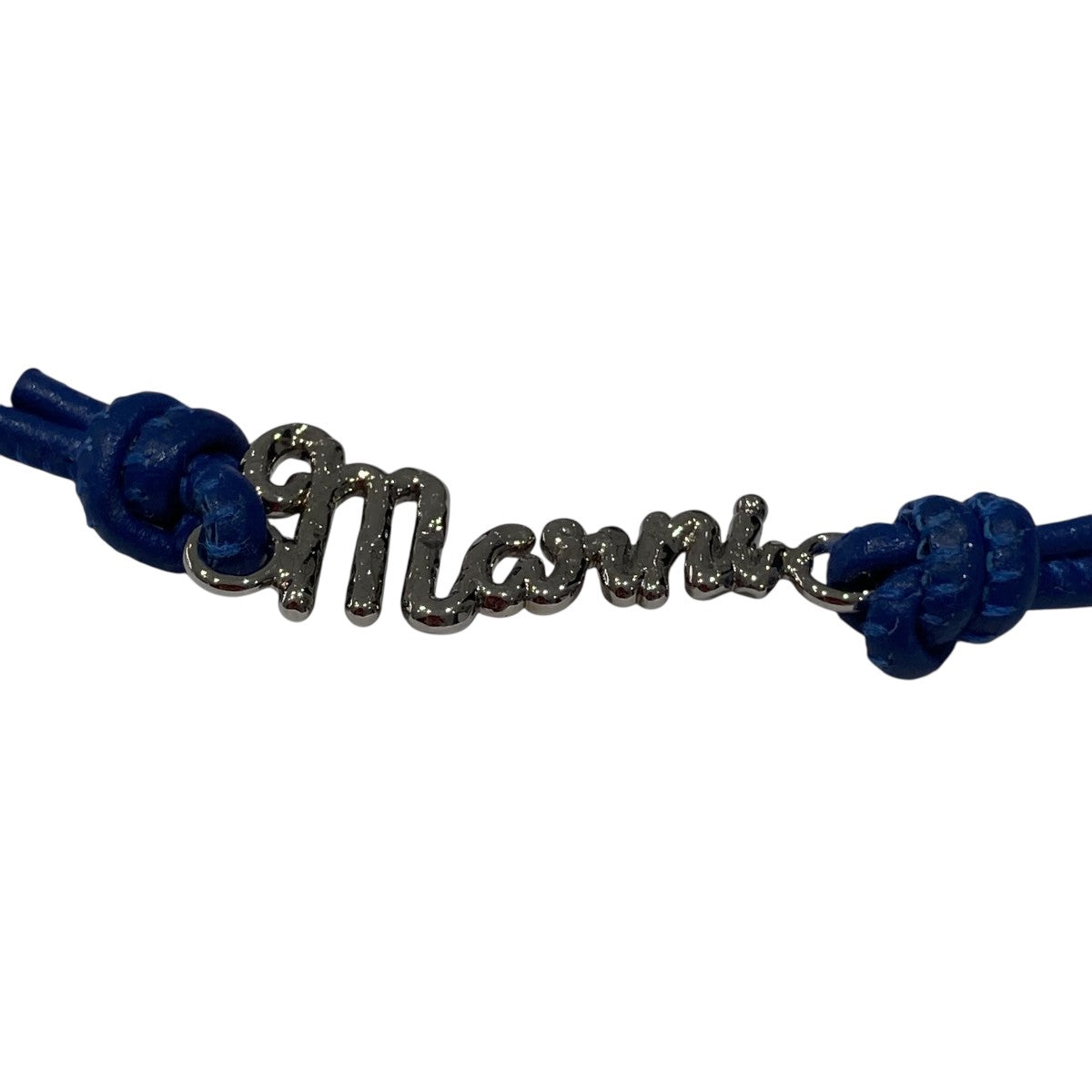 半額以下で買えるクーポン特集 MARNI(マルニ) Logo Word Braceletブレスレット ブルー｜【公式 アクセサリー
