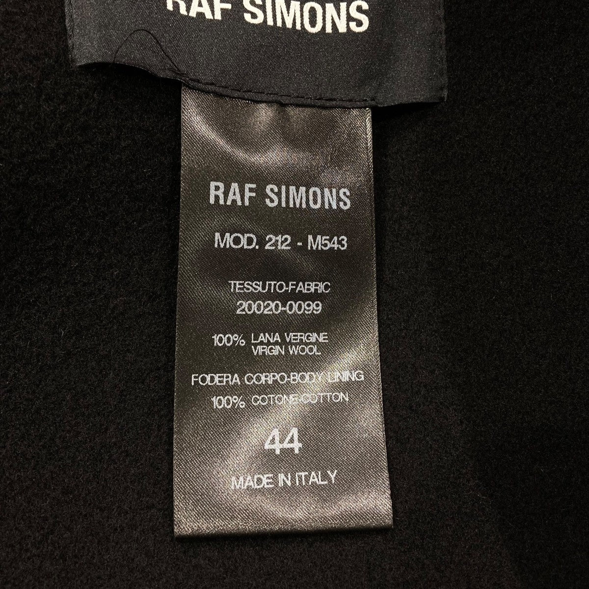 ジャケット・アウター RAF SIMONS BOXY OVERSIZED BLAZER RAF SIMONS(ラフシモンズ) 21AWBOXY OVERSIZED BLAZERオーバーサイズ