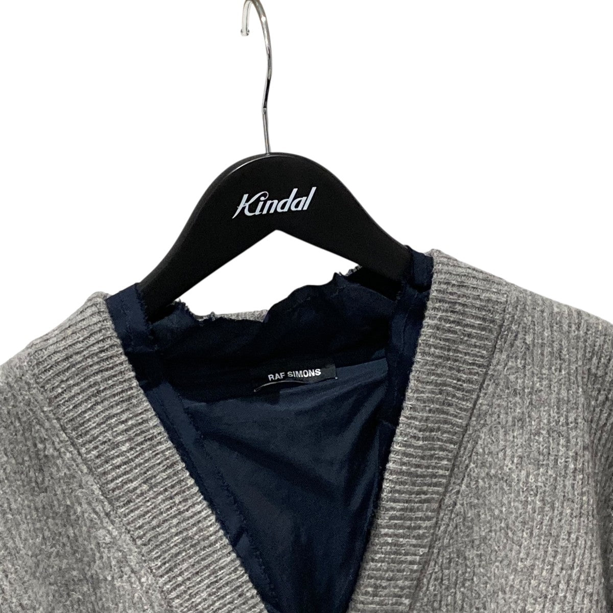 raf simons 14aw 総柄 カーディガン RAF SIMONS(ラフシモンズ) 21AWニットカーディガン グレー