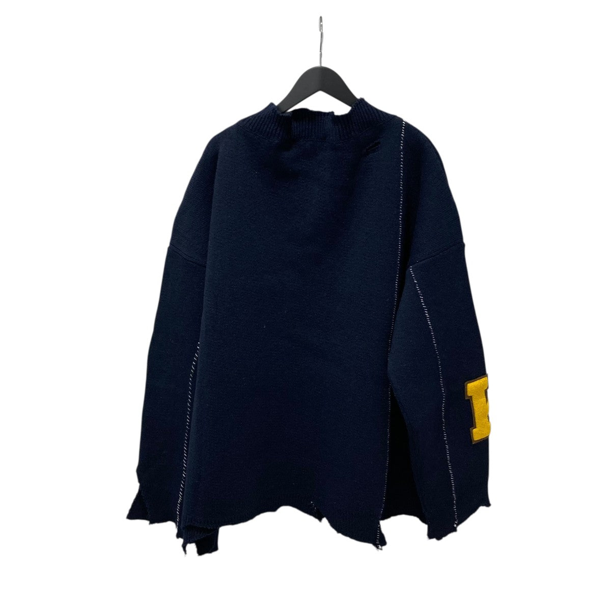 RAF SIMONS(ラフシモンズ) 16AWLOOK1 DESTROYED OVER KNITVネック