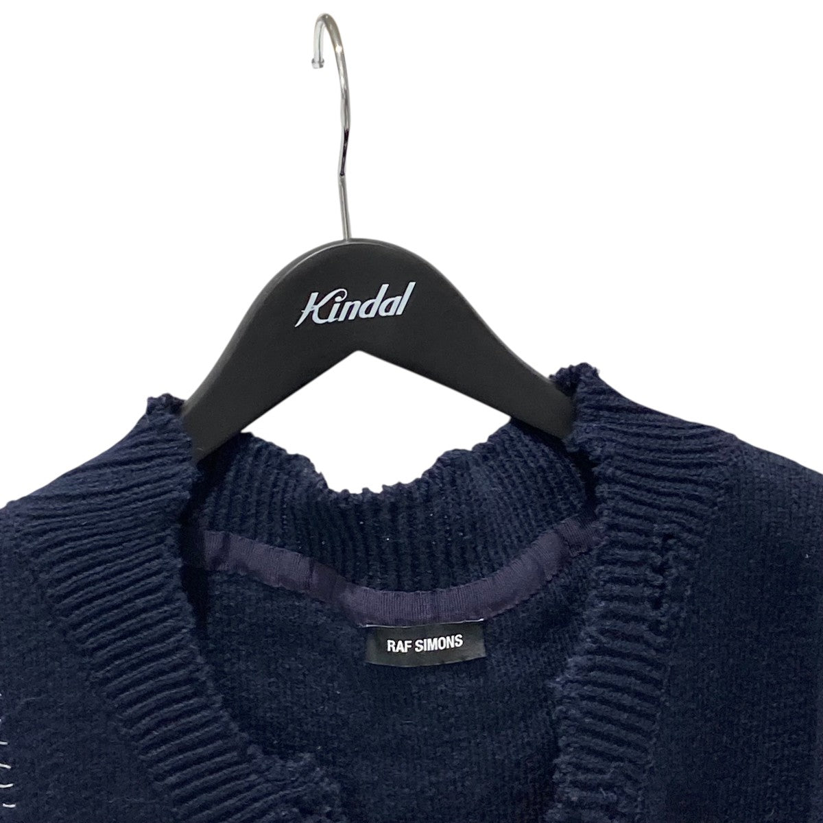 RAF SIMONS(ラフシモンズ) 16AWLOOK1 DESTROYED OVER KNITVネック