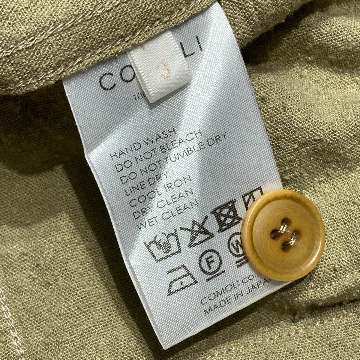 COMOLI(コモリ) ローシルク B．D．Uジャケットb01-01031 b01