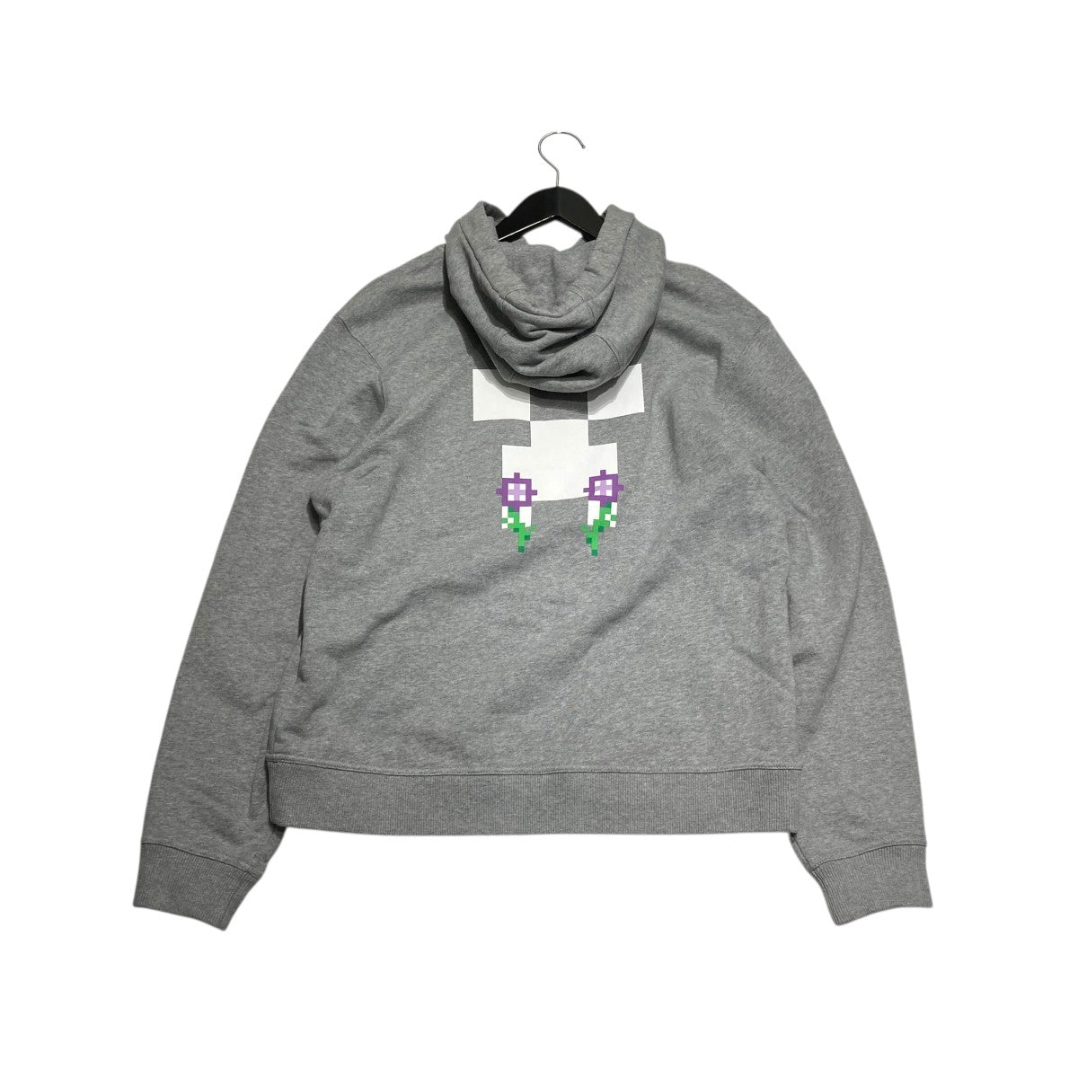 【未使用】超希少　バーバリー×Minecraft コラボ　パーカー　フーディー BURBERRY×Minecraft 22FWプルオーバーパーカー グレー サイズ M