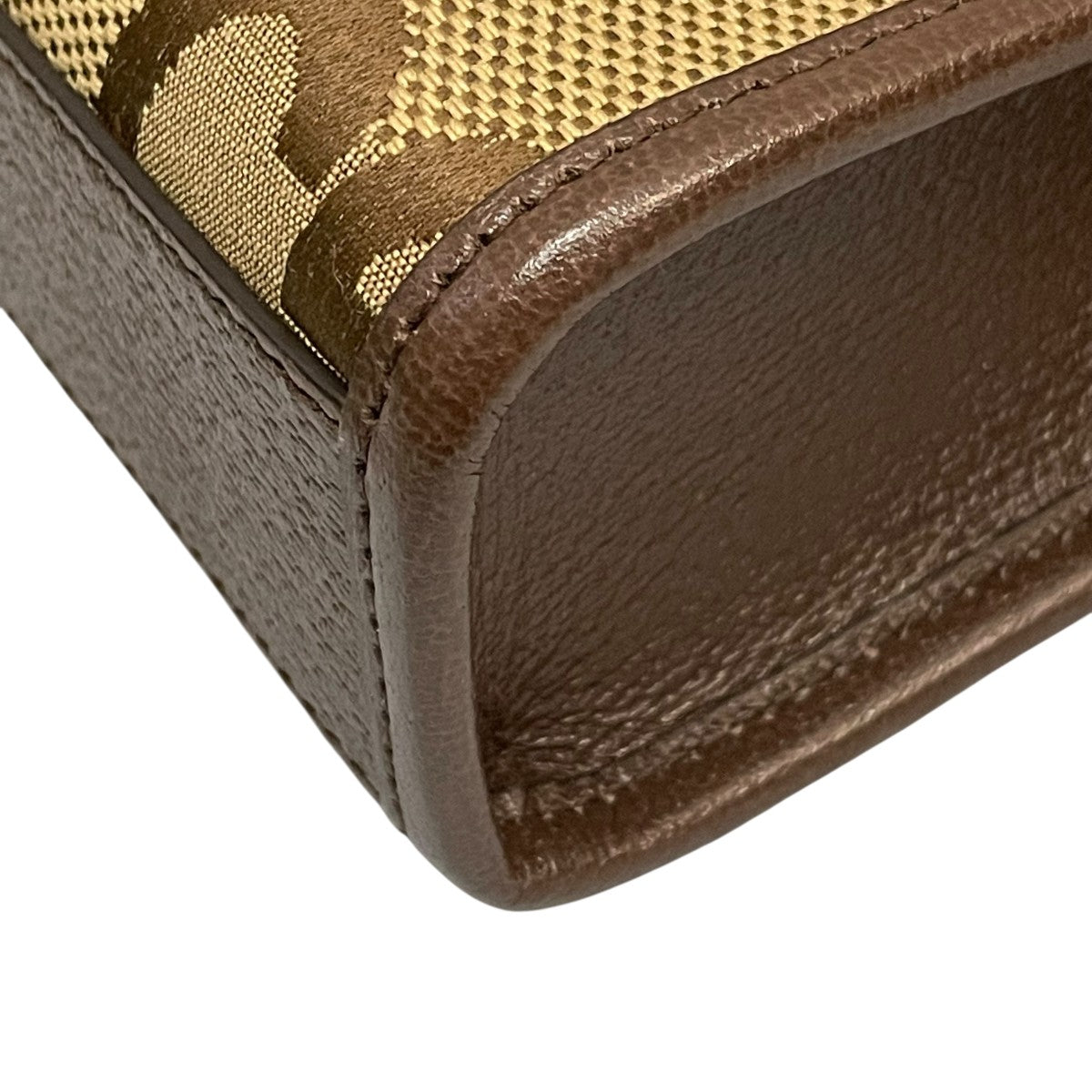 【良品】GUCCI ミニトートバッグ GGキャンバス ロゴ型押し 肩掛け 茶色 GUCCI(グッチ) GGキャンバスミニトートバッグ699406 699406