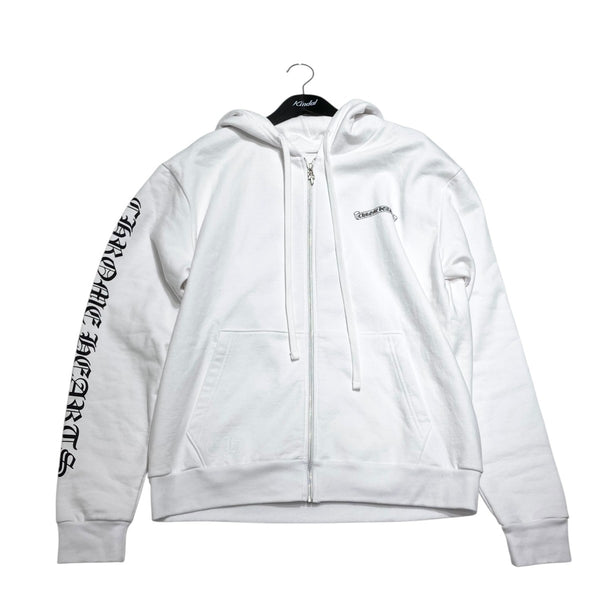 ✨【美品】CHROME HEARTSホワイトパーカー フルジップ CHROME HEARTS(クロムハーツ) ジップパーカー408011873 408011873