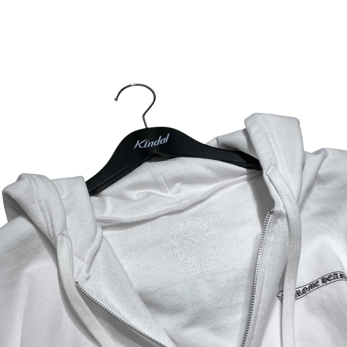 ✨【美品】CHROME HEARTSホワイトパーカー フルジップ CHROME HEARTS ホワイト フルジップパーカー - メルカリ