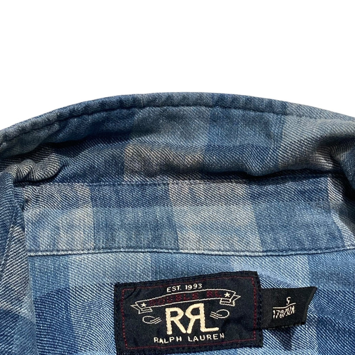 【古着】RRL コットン長袖シャツ　Mサイズ 楽天市場】90s ラルフローレン チェック 長袖 ボタンダウン
