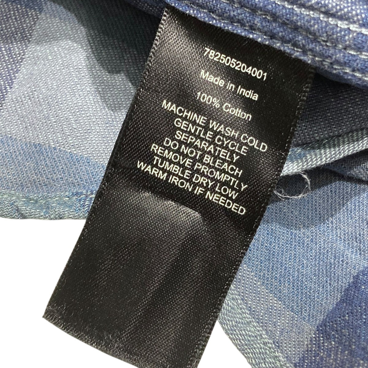 RRL 黒白チェック柄 長袖シャツ RRL(ダブルアールエル) チェック長袖シャツ782505204001 782505204001