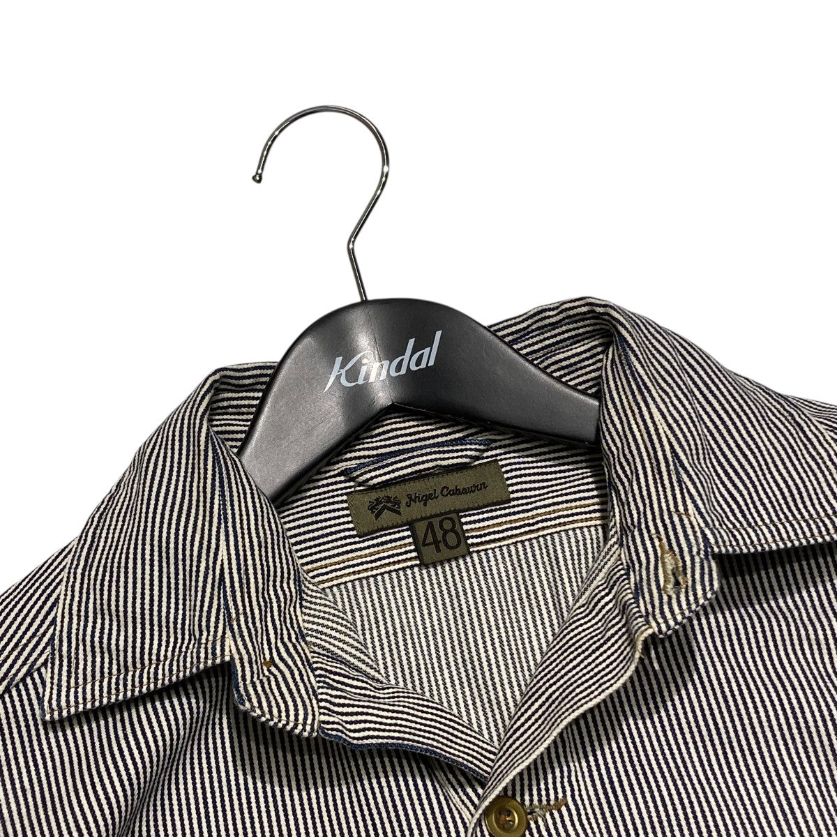 Nigel Cabourn ストライプ長袖カットソー 48