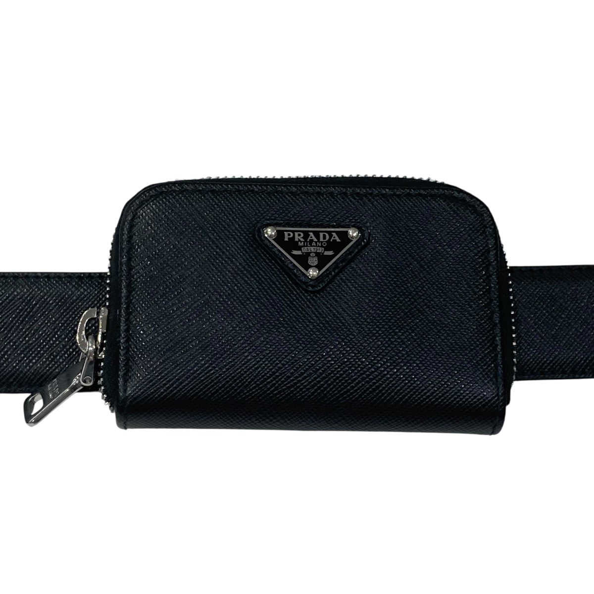【PRADA 未使用・新品】ハラコ素材の細ベルト/サイズ約67cm~87cm PRADA(プラダ) ベルト ブラック サイズ 90/36|【公式】カインド