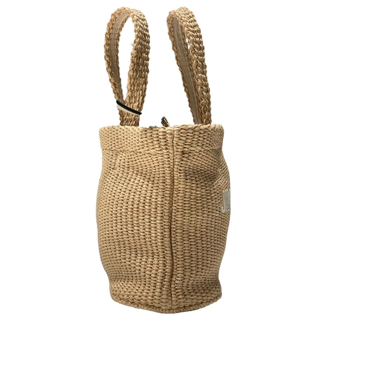 JIMMY CHOO Beach Tote E／W Miniラフィアミニトートバッグ 古着・中古-3枚目のアイテム画像