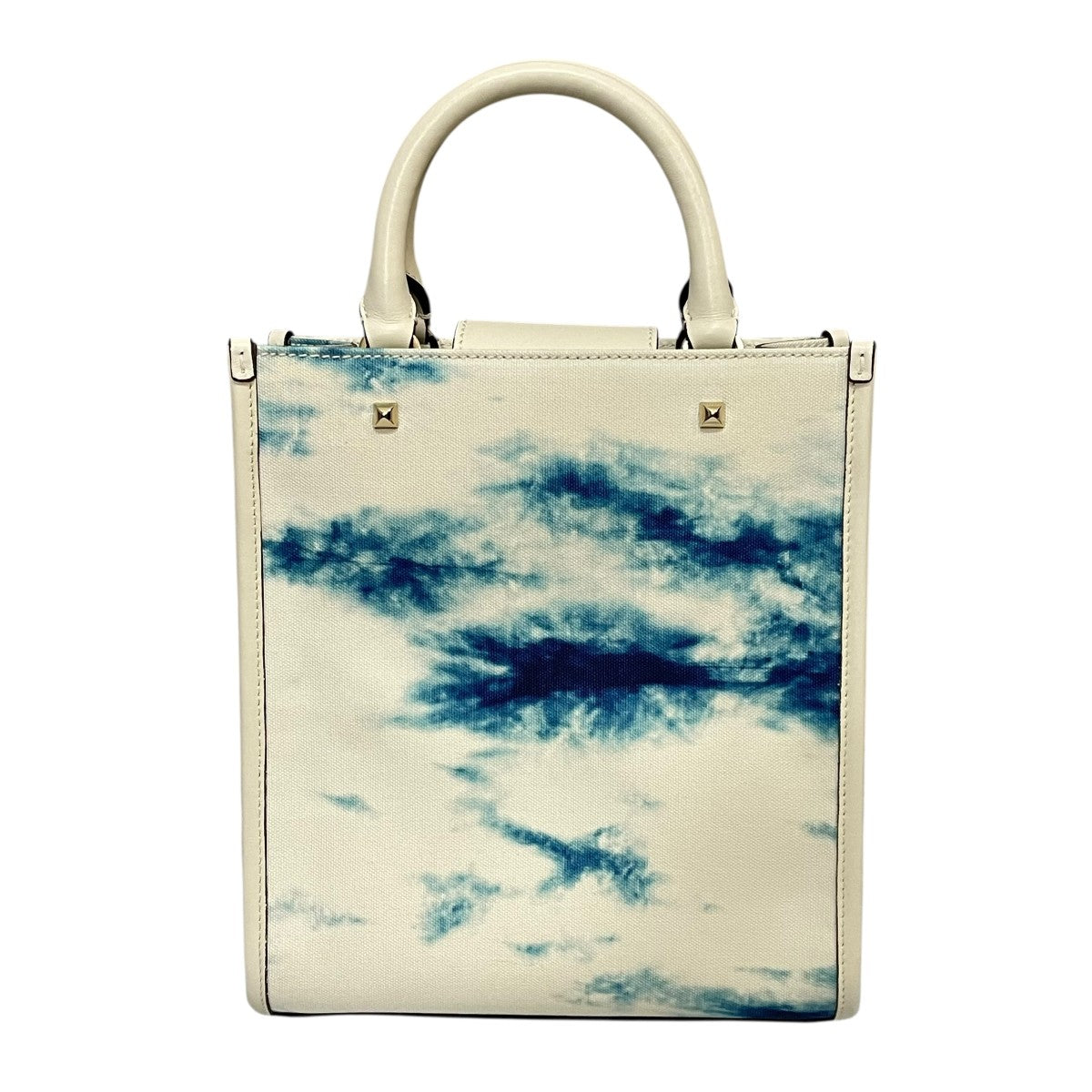 JIMMY CHOO MINI N／S マーブルデニム TOTE BAG2WAYバッグ 古着・中古-2枚目のアイテム画像