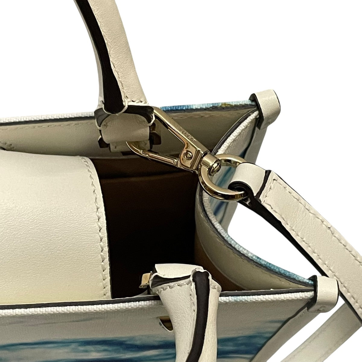 JIMMY CHOO MINI N／S マーブルデニム TOTE BAG2WAYバッグ 古着・中古-5枚目のアイテム画像