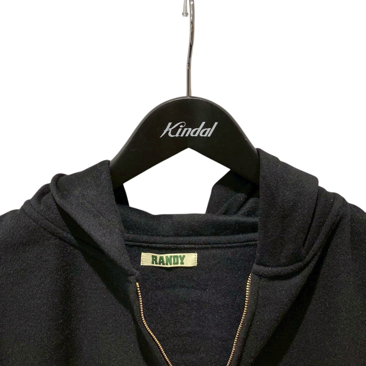 Randy(ランディー) ジップパーカーAW24-RBL02 AW24-RBL02 ブラック