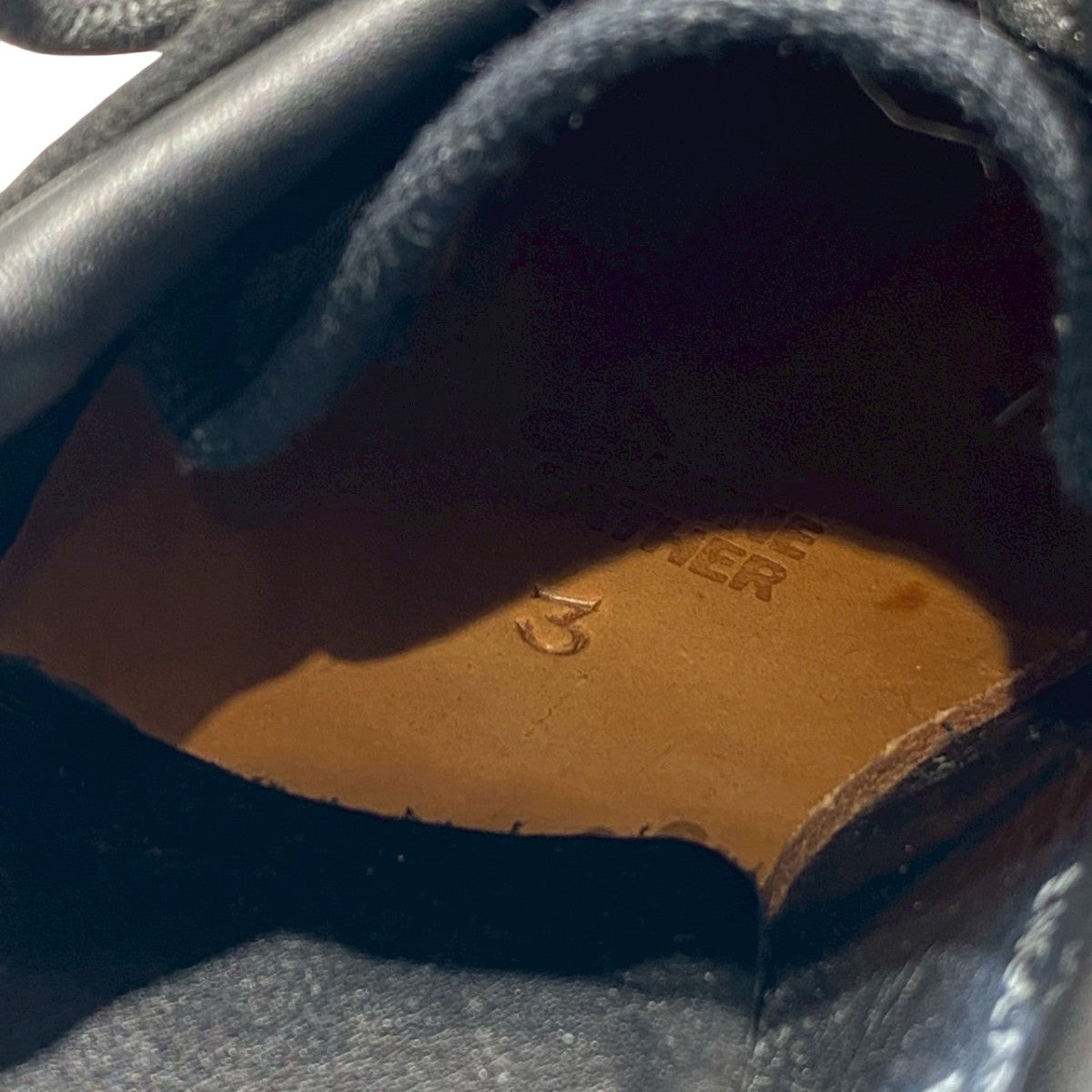 MHL(エムエイチエル) solovairレザーシューズ ブラック サイズ 3