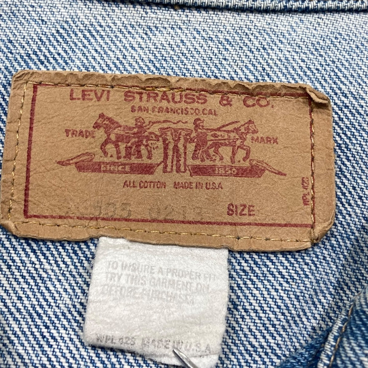LEVI’S USA製 ボタン裏522 70Sデニムジャケット70505-0213 古着・中古-7枚目のアイテム画像