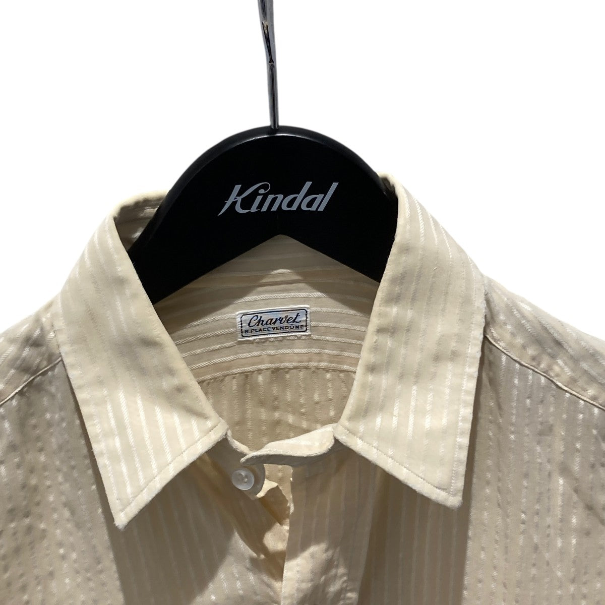 Charvet 8 PLACE VEDONEストライプ長袖シャツ 古着・中古-3枚目のアイテム画像