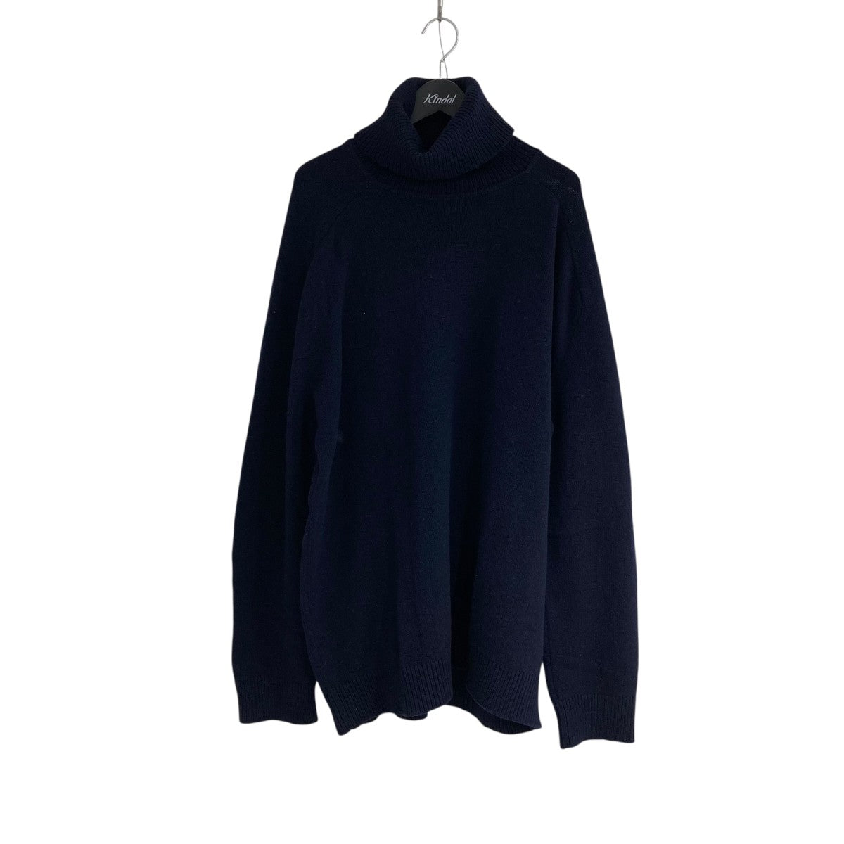 Oversized turtle neck sweater with glovesタートルネックニット