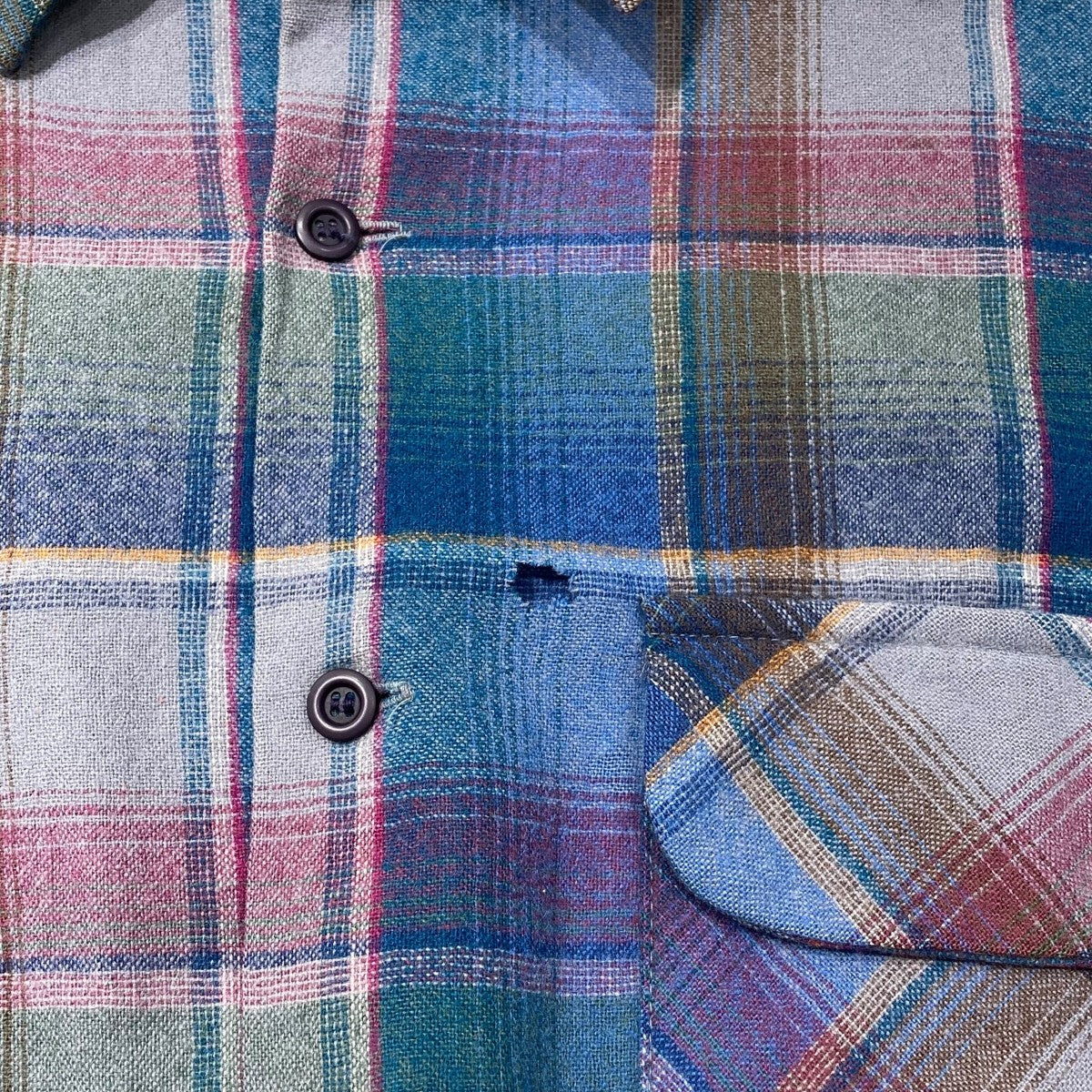 PENDLETON(ペンドルトン) 60S〜70S USA製チェックネルシャツ マルチ