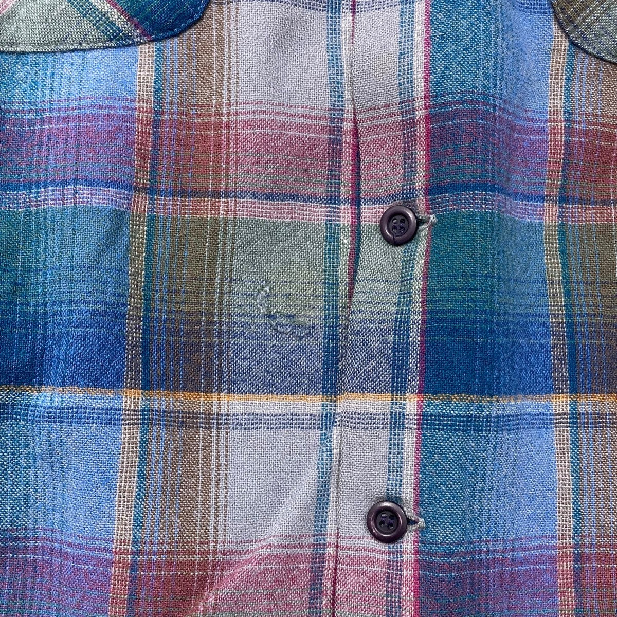 PENDLETON マルチカラー ネルシャツ Lサイズ PENDLETON(ペンドルトン) 60S〜70S USA製チェックネルシャツ マルチ