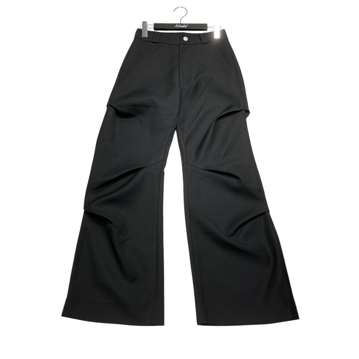 【18％OFF】 SCD ブラック フレアパンツ CROWD(エスシーディークラウド) パンツ