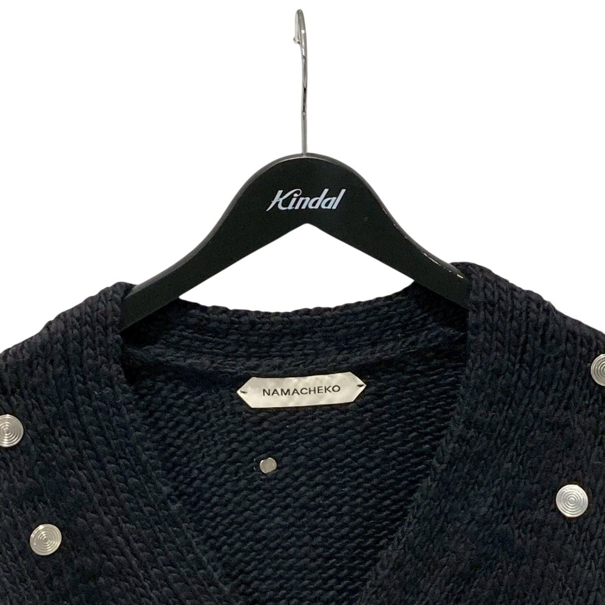 トップス NAMACHECO 22aw CYRUS CARDIGAN BLACK S NAMACHECO 22aw CYRUS CARDIGAN BLACK M
