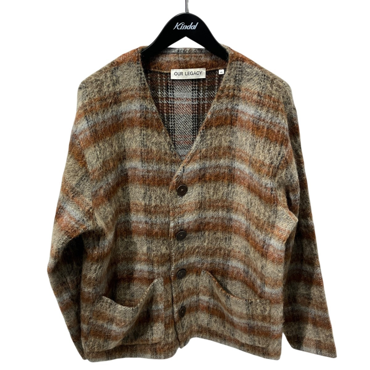 AMENT CHECK MOHAIR CARDIGANニットカーディガンM4226CC