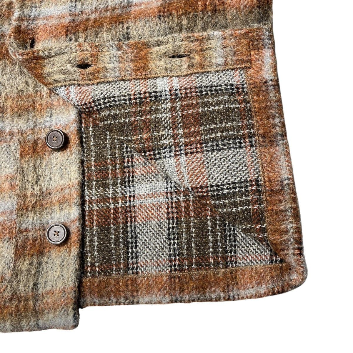 AMENT CHECK MOHAIR CARDIGANニットカーディガンM4226CC