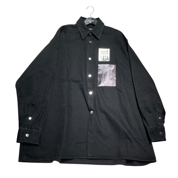 RAF SIMONS(ラフシモンズ) 19SSBIG FIT DENIM SHIRT with TWO PATCHES