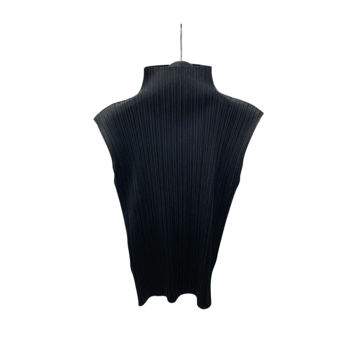 美品近年モデルPLEATS PLEASE アコーディオン　ノースリーブ　ブラック PLEATS PLEASE(プリーツプリーズ) ノースリーブカットソーPP05
