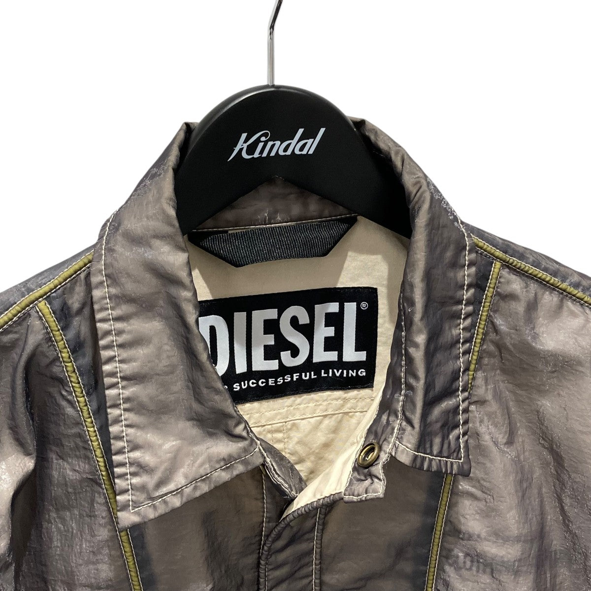 DIESEL Lined S-U24 Windbreakerシャツジャケット 古着・中古-2枚目のアイテム画像