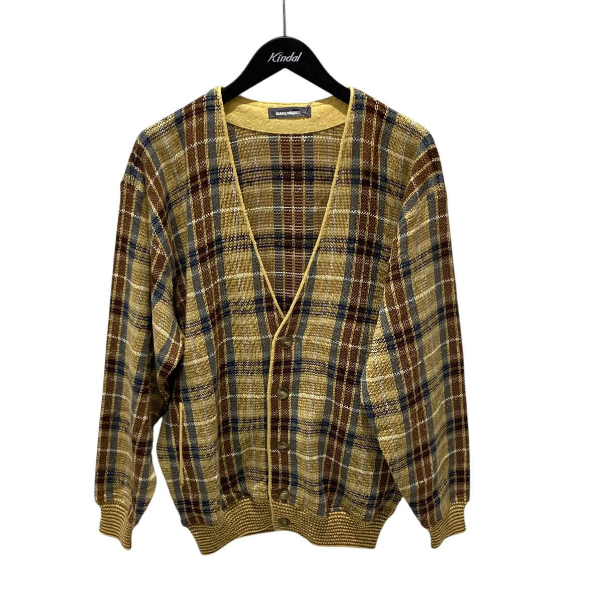 ISSEY MIYAKE MEN 筆タグ 80SニットカーディガンXM08538DD 古着・中古-1枚目のアイテム画像