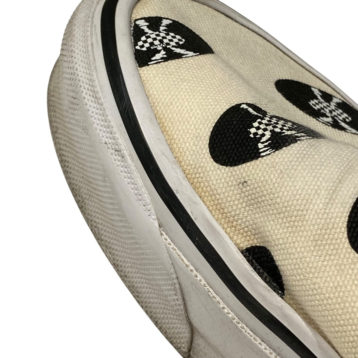 VANS×WACKO MARIA RECORDS OG SLIP-ONスリッポン ホワイト