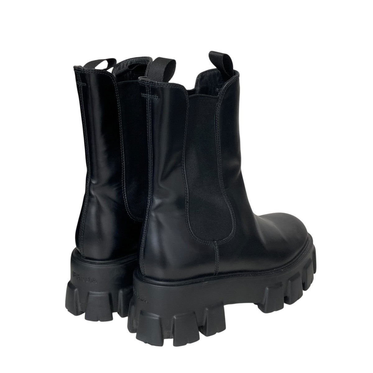 プラダ　スポーツ スクエア　アーカイブ　サイドゴア ブーツ 7 1/2 ブラック プラダ スポーツ スクエア アーカイブ サイドゴア ブーツ 7 1/2