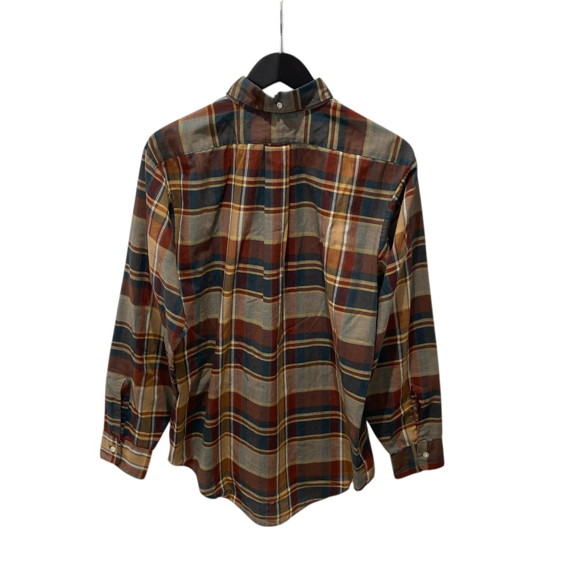 NEVER IRON by CAMPUS 60-70s USA製チェックボタンダウンシャツ 古着・中古-2枚目のアイテム画像