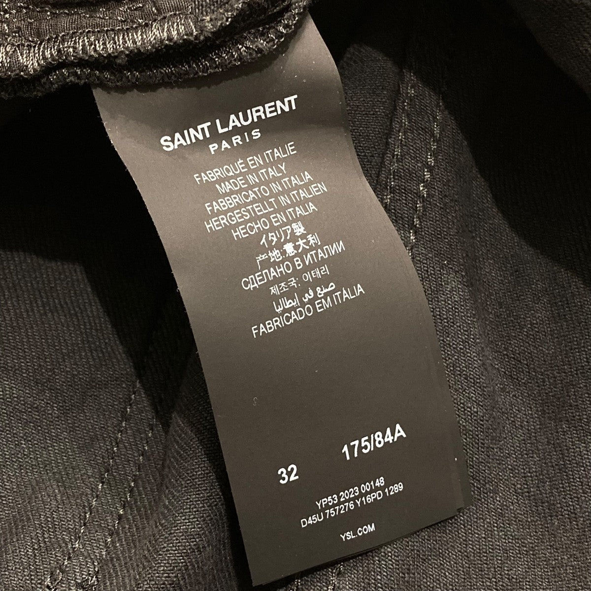 Saint Laurent Paris(サンローランパリ) D39 M LE-MWブラック