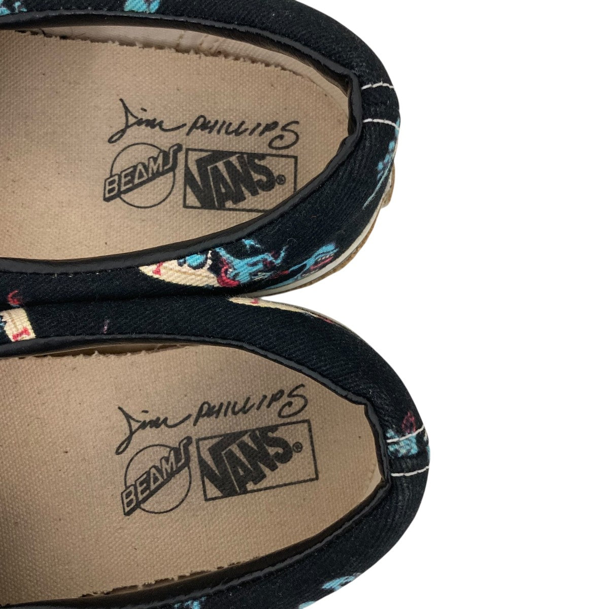 VANS×BEAMS×JIM PHILLIPS スリッポン ブラック サイズ 9(27.0cm
