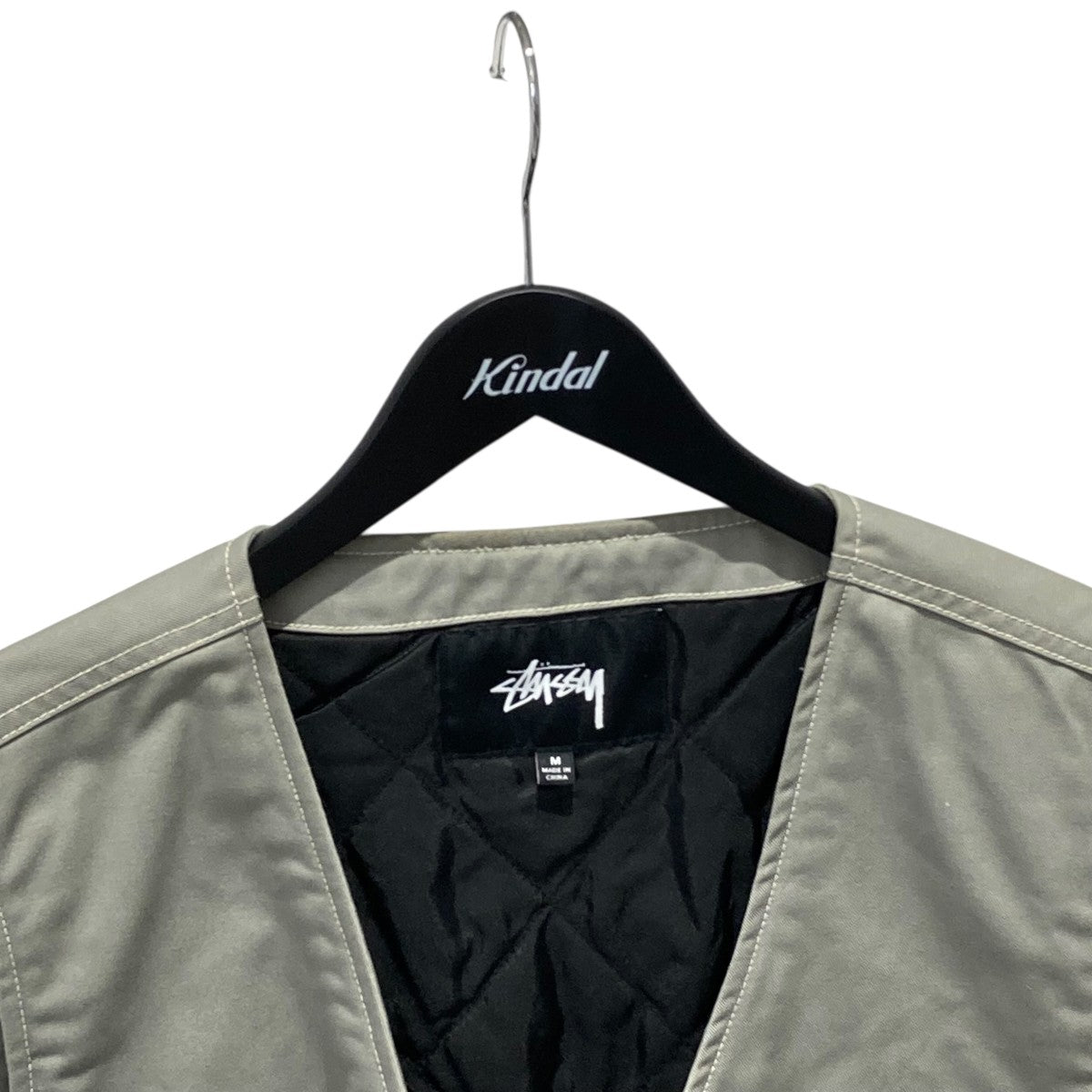 STÜSSY GARMENT CO. WORK GEAR ベスト STUSSY◇insulated work vest/ベスト/M/ポリエステル/ブラック