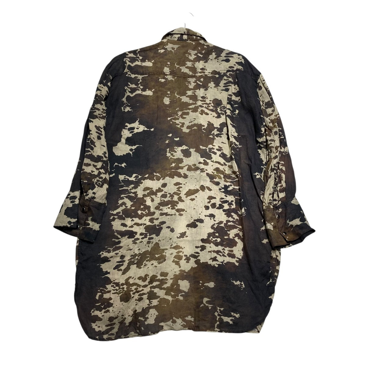アクネストゥディオズ ACNE STUDIOS カモフラージュ ロングウエスタンシャツ FN-WN-DRES001025 ベージュ×ブラウン サイズ： ACNE STUDIOS(アクネストゥディオズ) カモフラージュロング