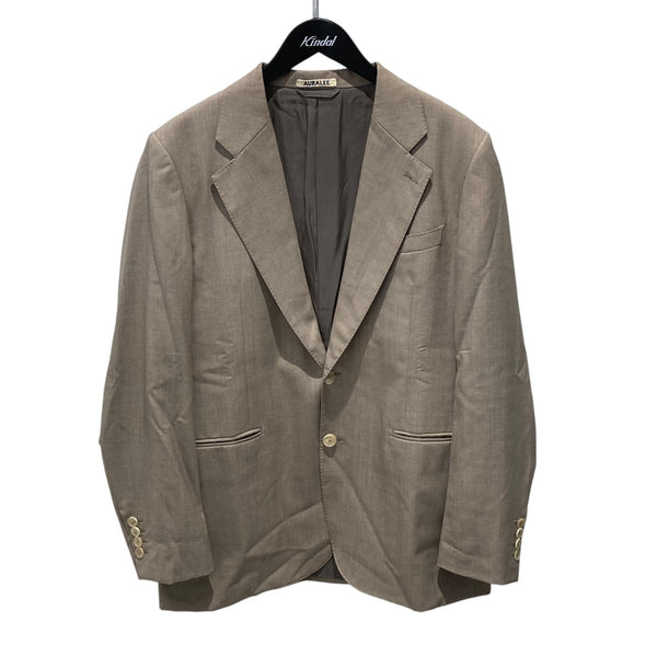 auralee シアーシャツジャケット AURALEE】 WOOL RECYCLE POLYESTER LENO SHEER JACKET / HARD TWIST