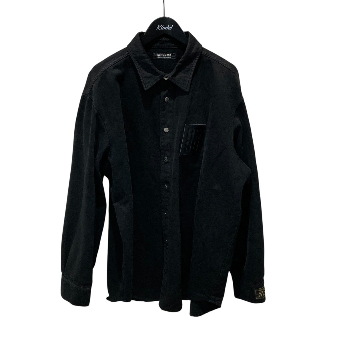 raf simons ニットポロシャツ M3526P ▽RAF SIMONS ラフシモンズ▽ 新品 22SS R刺繍 コットン