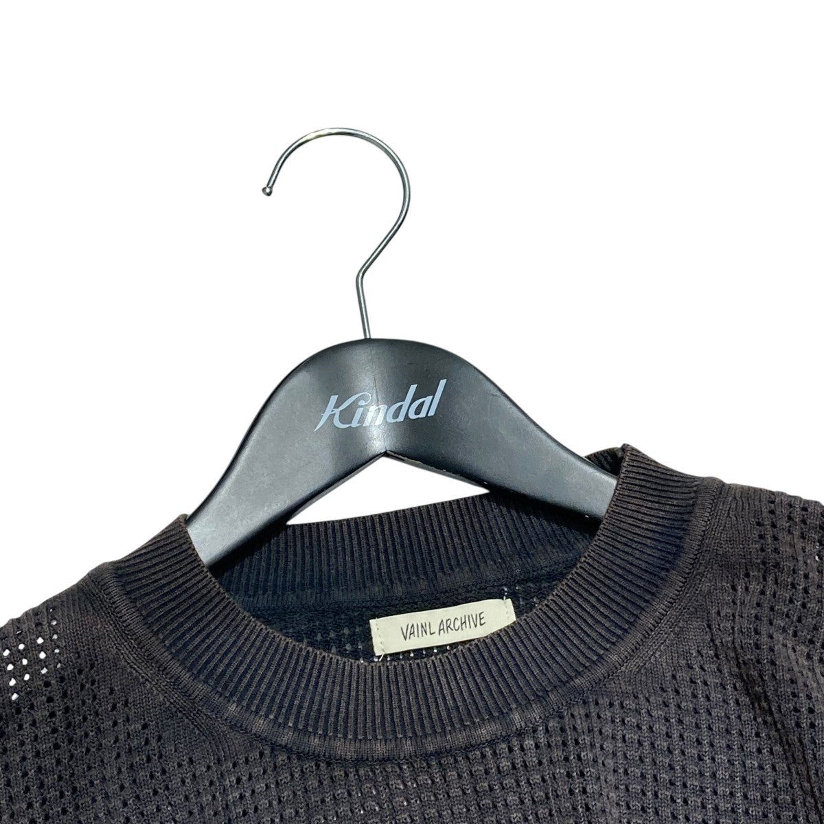 VAINL ARCHIVE ヴァイナルアーカイブ　ウール ニット チャコール 中古・古着通販】vainl archive (ヴァイナルアーカイブ) AZIZ-V
