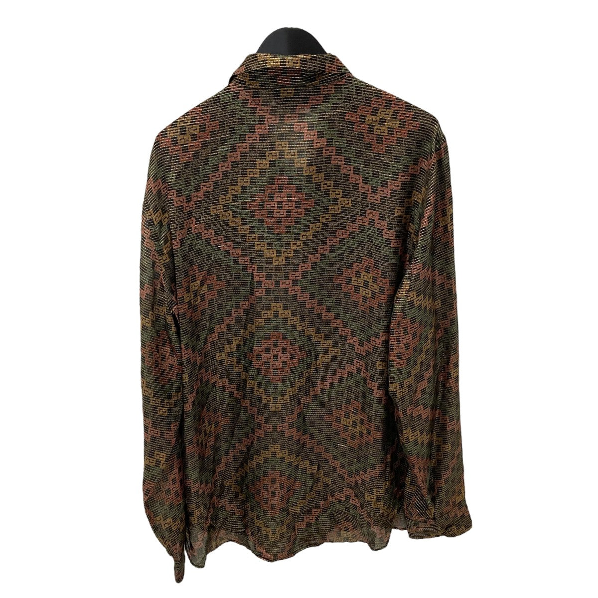 GUCCI(グッチ) 総柄長袖シルクシャツ577434-ZABV5 577434-ZABV5
