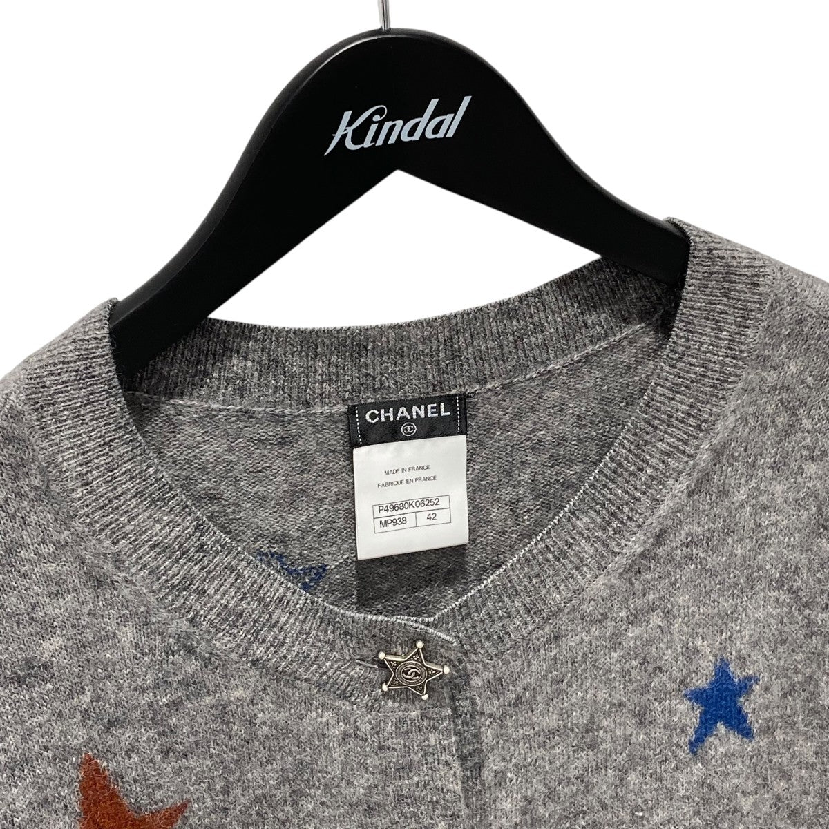 CHANEL CC Star Button Long Sleeve Cardiganニットカーディガンp49680k06252 古着・中古-3枚目のアイテム画像