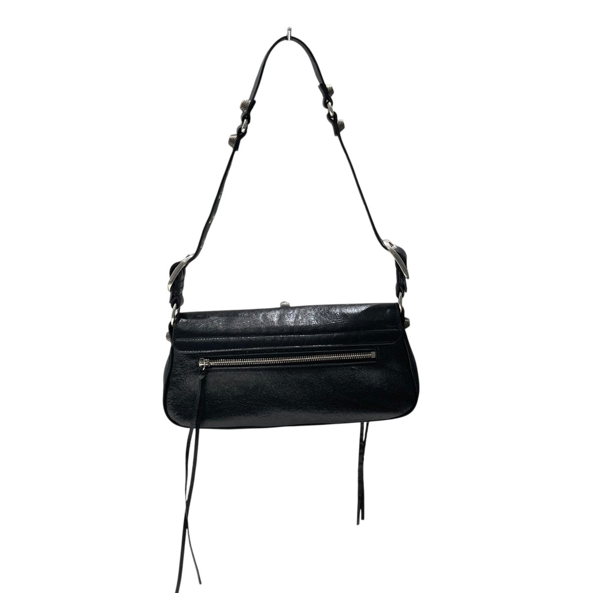 超人気BALENCIAGA ブラック ショルダーバッグ BALENCIAGA(バレンシアガ) ル カゴール レザーショルダーバッグ