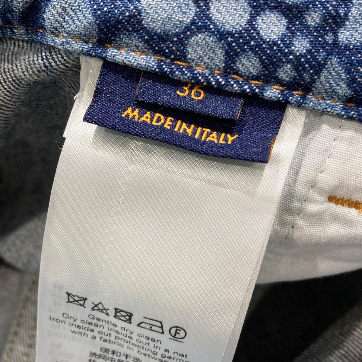 LV × YK オールオーバーパンプキンデニムパンツ サイズ30 新品 LV × YK オールオーバーパンプキンデニムパンツ サイズ30