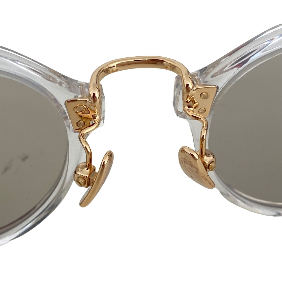 ✨美品✨【A.D.S.R.】［サッチモ 03］クリア × ゴールド　サングラス ADSR サングラス サッチモ SATCHMO 03 クリア×ゴールド