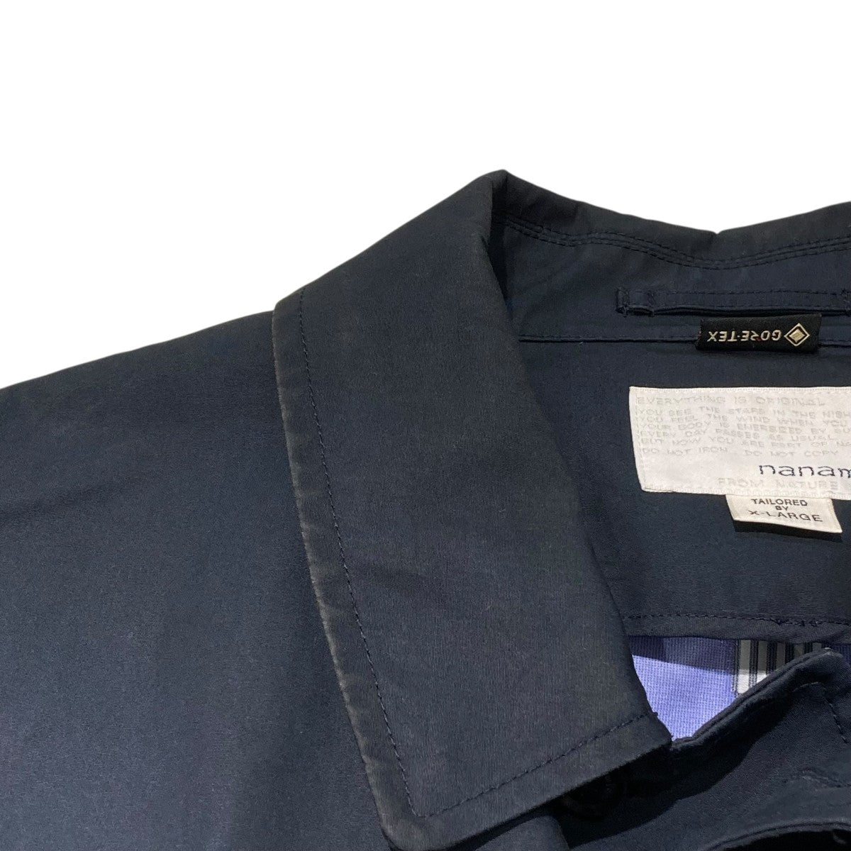 nanamica ステンカラーコート　SUBF800 ネイビー　M nanamica(ナナミカ) GORE-TEX Soutien Collar Coatステンカラー